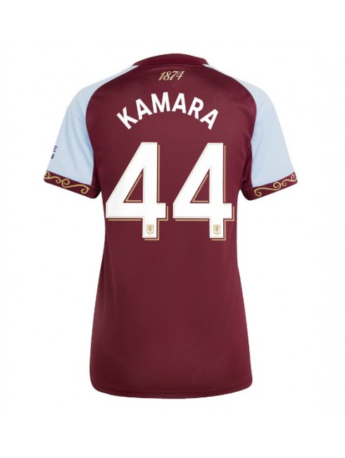 Aston Villa Boubacar Kamara #44 Heimtrikot für Frauen 2025-26 Kurzarm Aston Villa Boubacar Kamara #44 Heimtrikot für Frauen 2025-26 Kurzarm